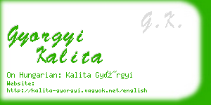 gyorgyi kalita business card